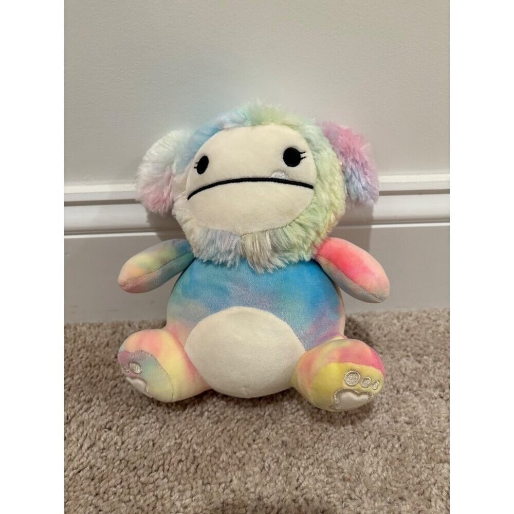 Squishmallows 8" Zaylee Big Foot Rainbow Tie Dye Plush
